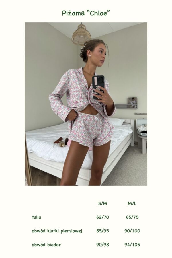 Piżama Chloe (krótkie spodenki) M/L